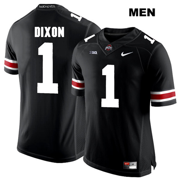 Ohio State Buckeyes Men's Johnnie Dixon #1 White Number Black Authentic Nike College NCAA Stitched Football Jersey SU19A03DN